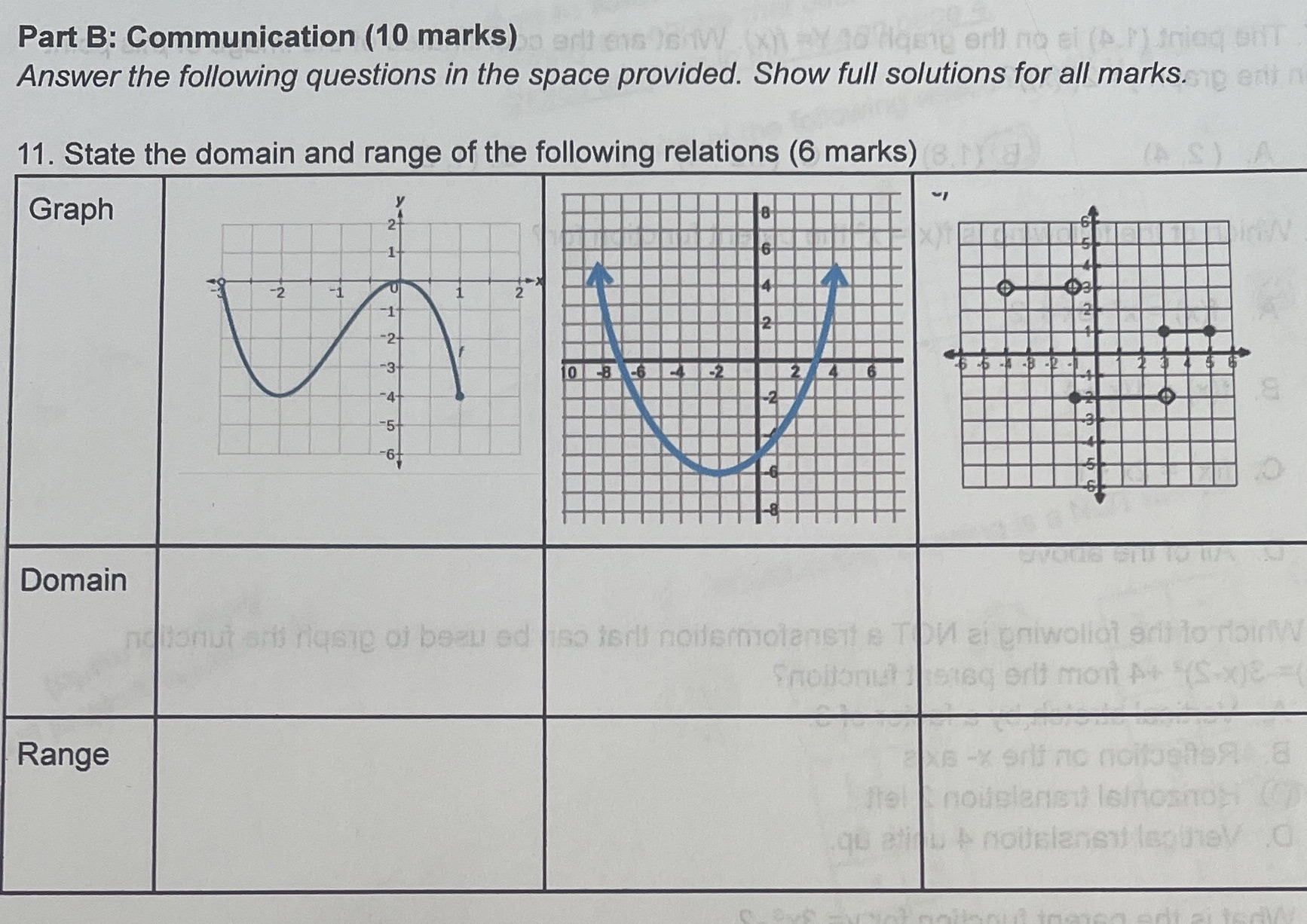 Thank you! Part B: Communication (10 marks)tens