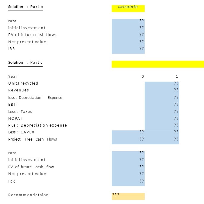 Solution : Part b calculate rate ? ? initial