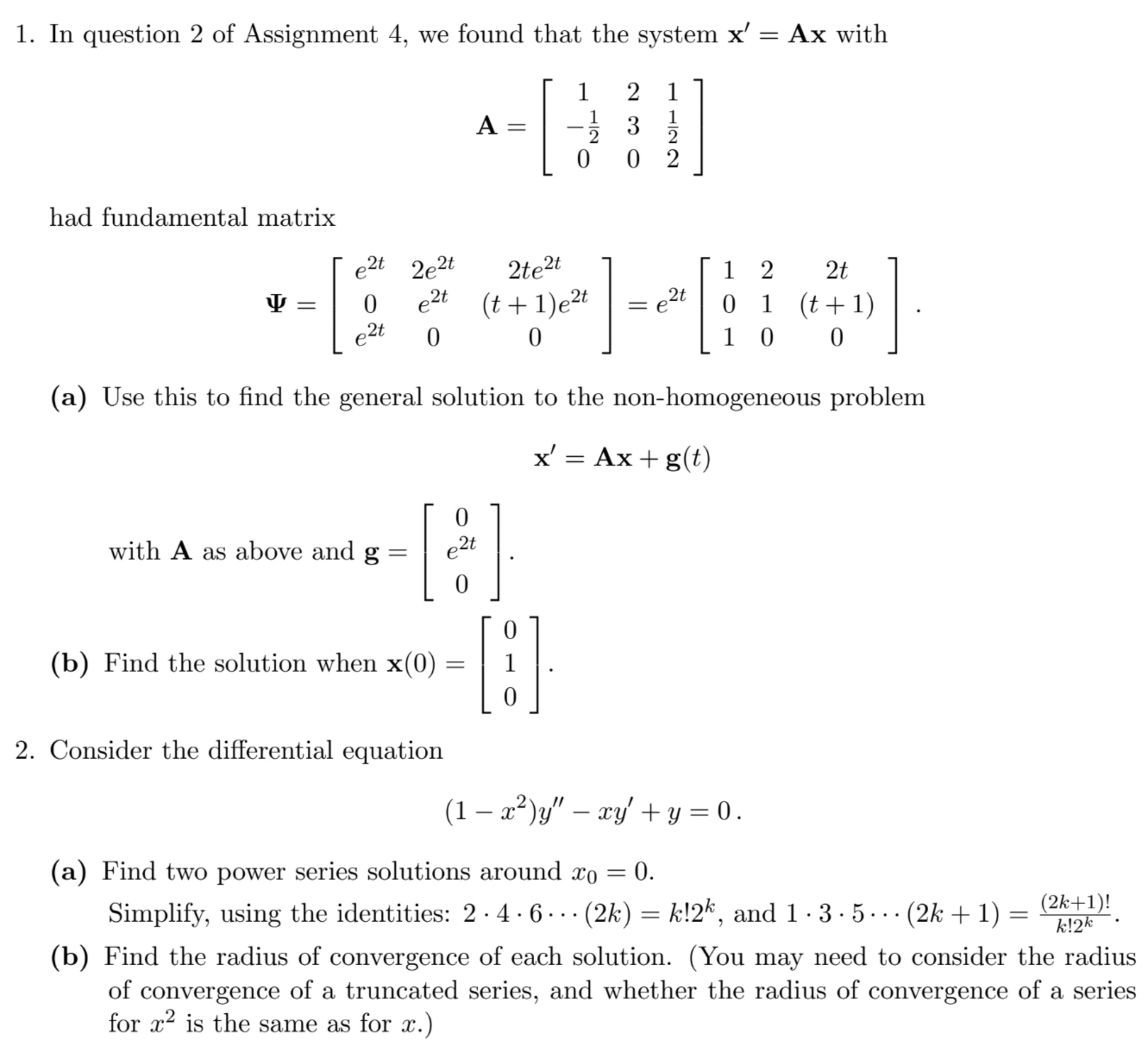 Hi, I have differential equation questions. I