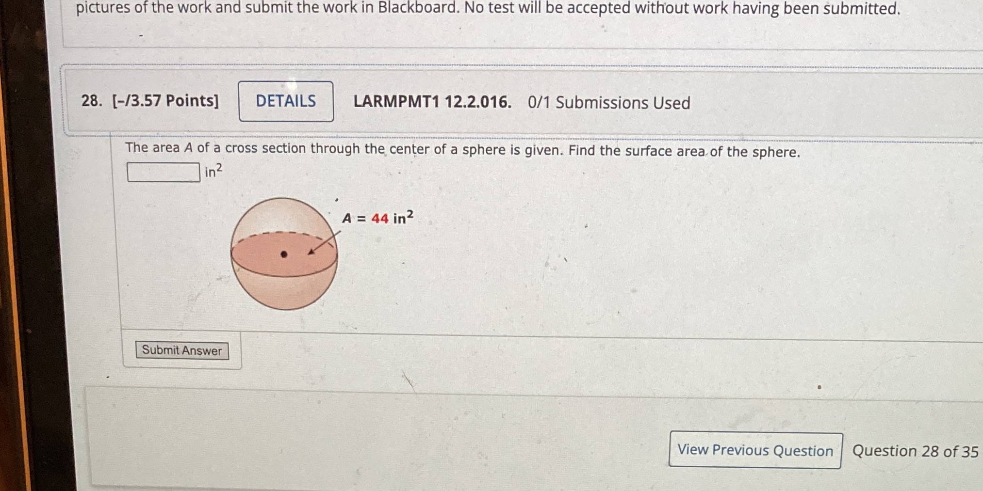 pictures of the work and submit the work in