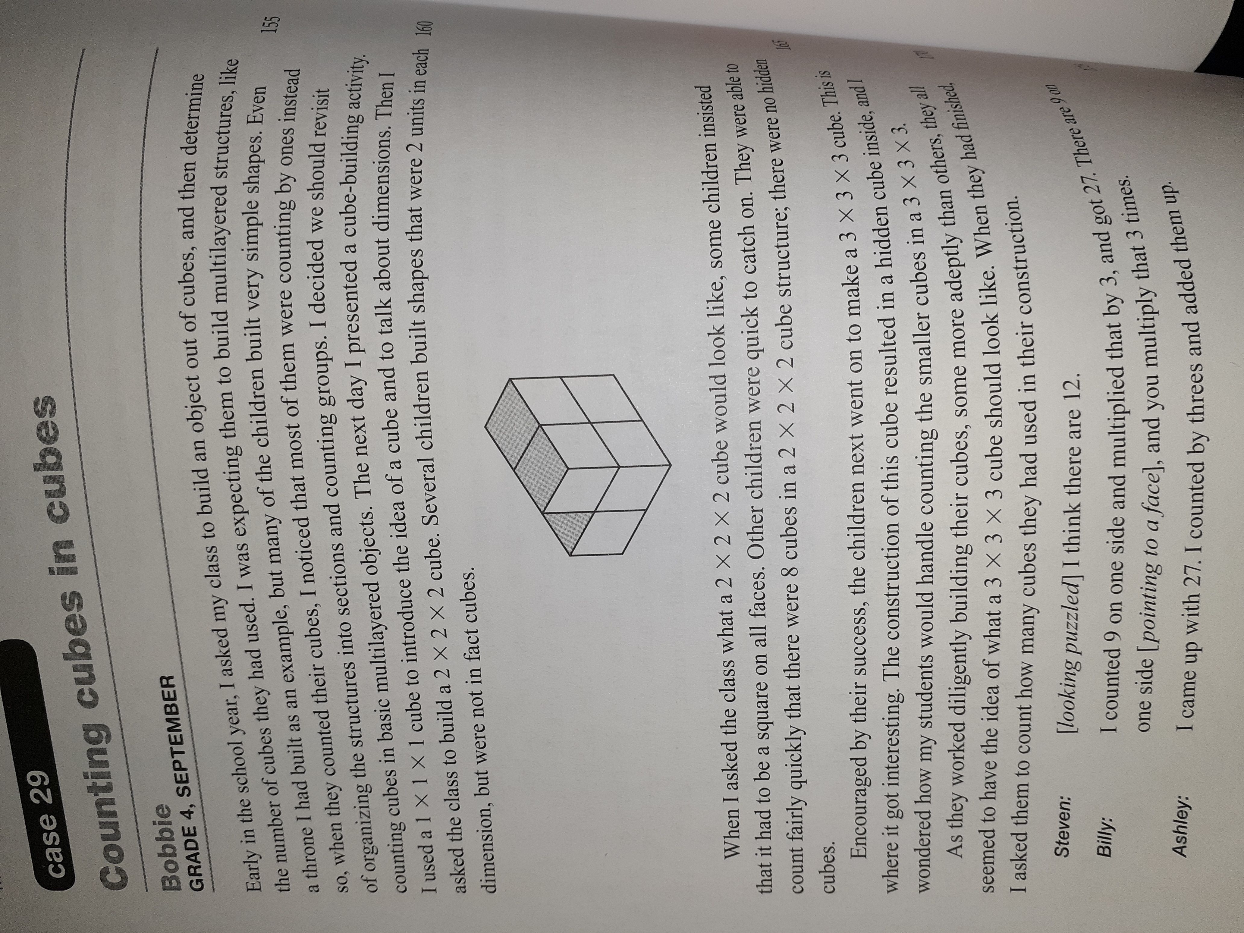 case 29 Counting cubes in cubes Bobbie GRADE 4,