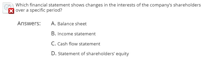 Which financial statement shows changes in the