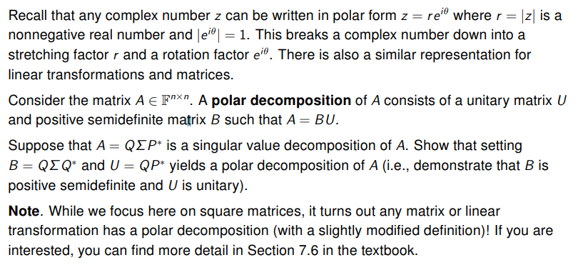 Recall that any complex number 2 can be written