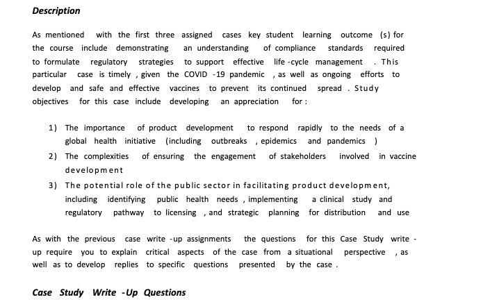 Description As mentioned with the first three