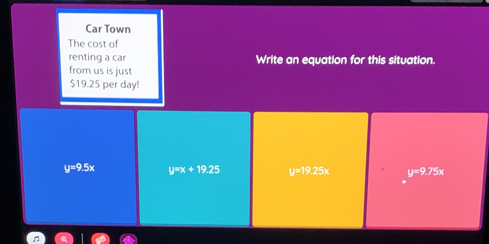 Car Town The cost of renting a car Write an