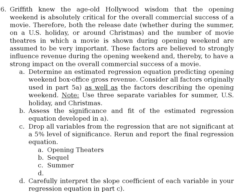 6. Griffith knew the age-old Hollywood wisdom