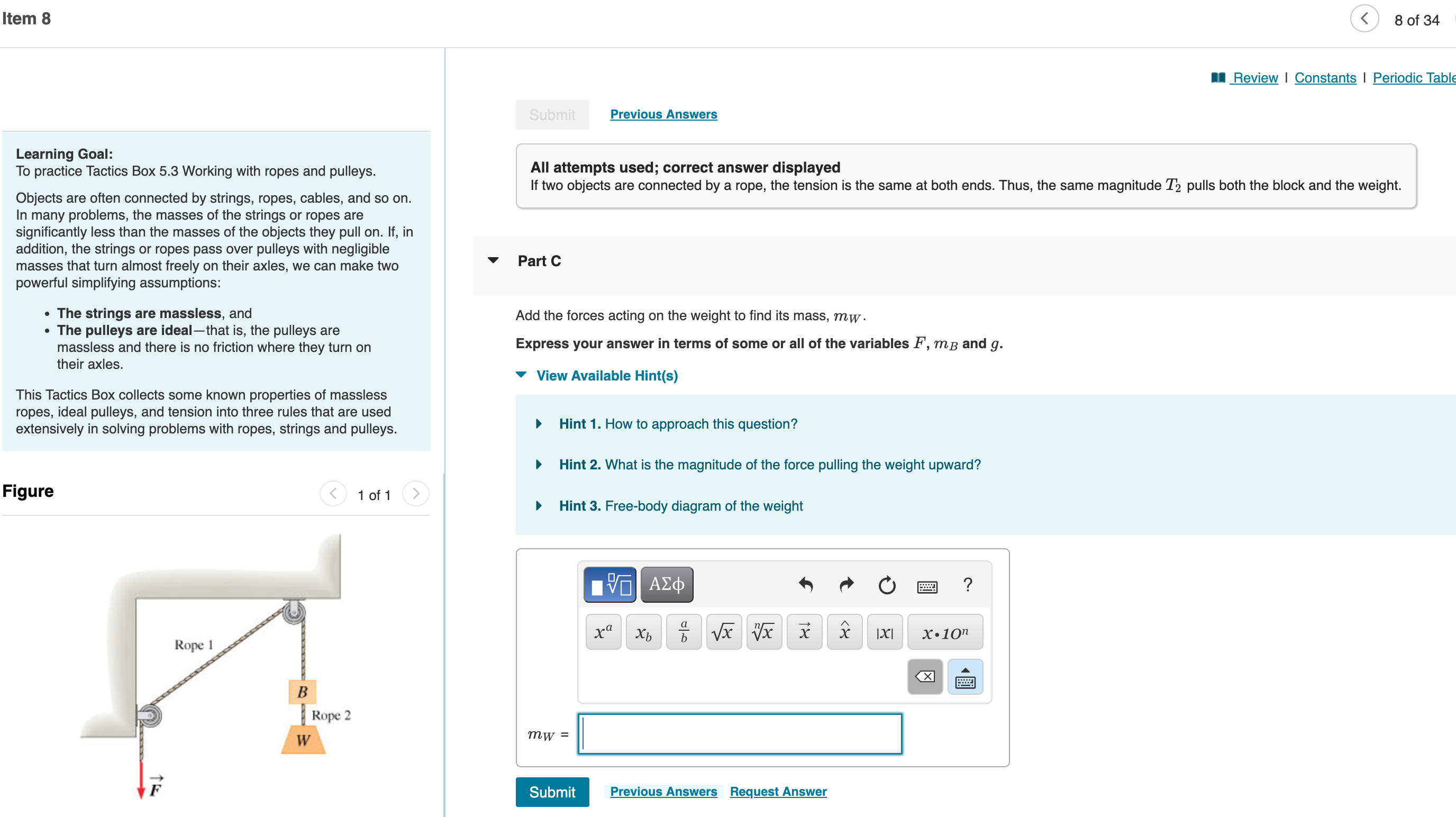 Item 8 < 8 of 34 I Review | Constants | Periodic