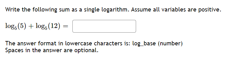 6.5 5) Write the following sum as a single