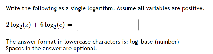 6.5 5) Write the following sum as a single