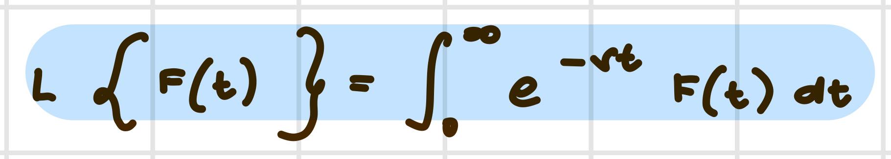 need to derive the laplace transforms. Using 9.