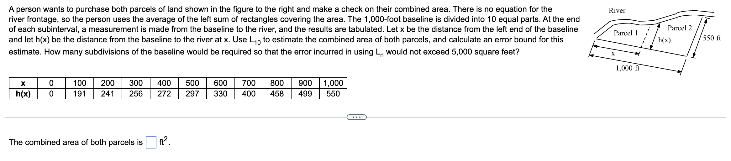 A person wants to purchase both parcels of land