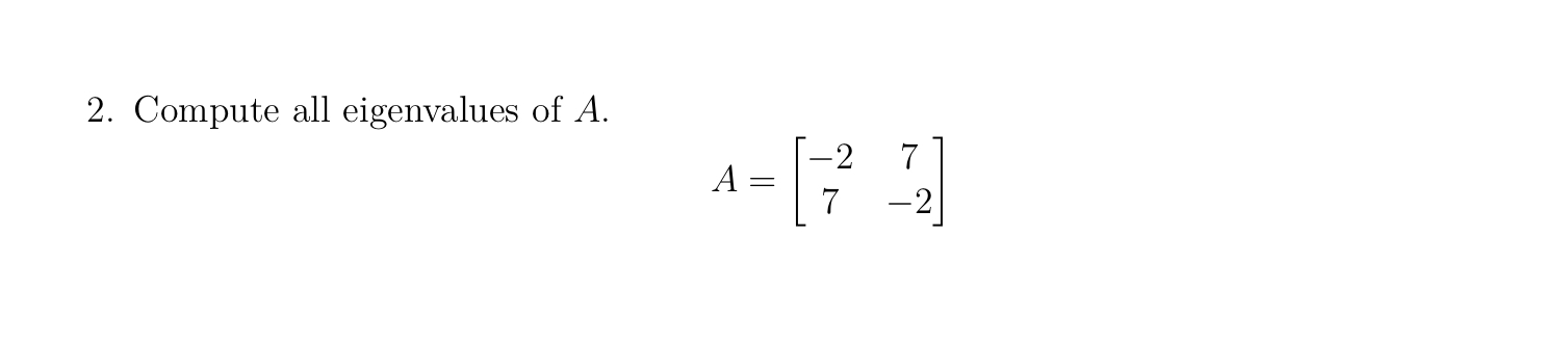1. Find a basis for the nullspace of the