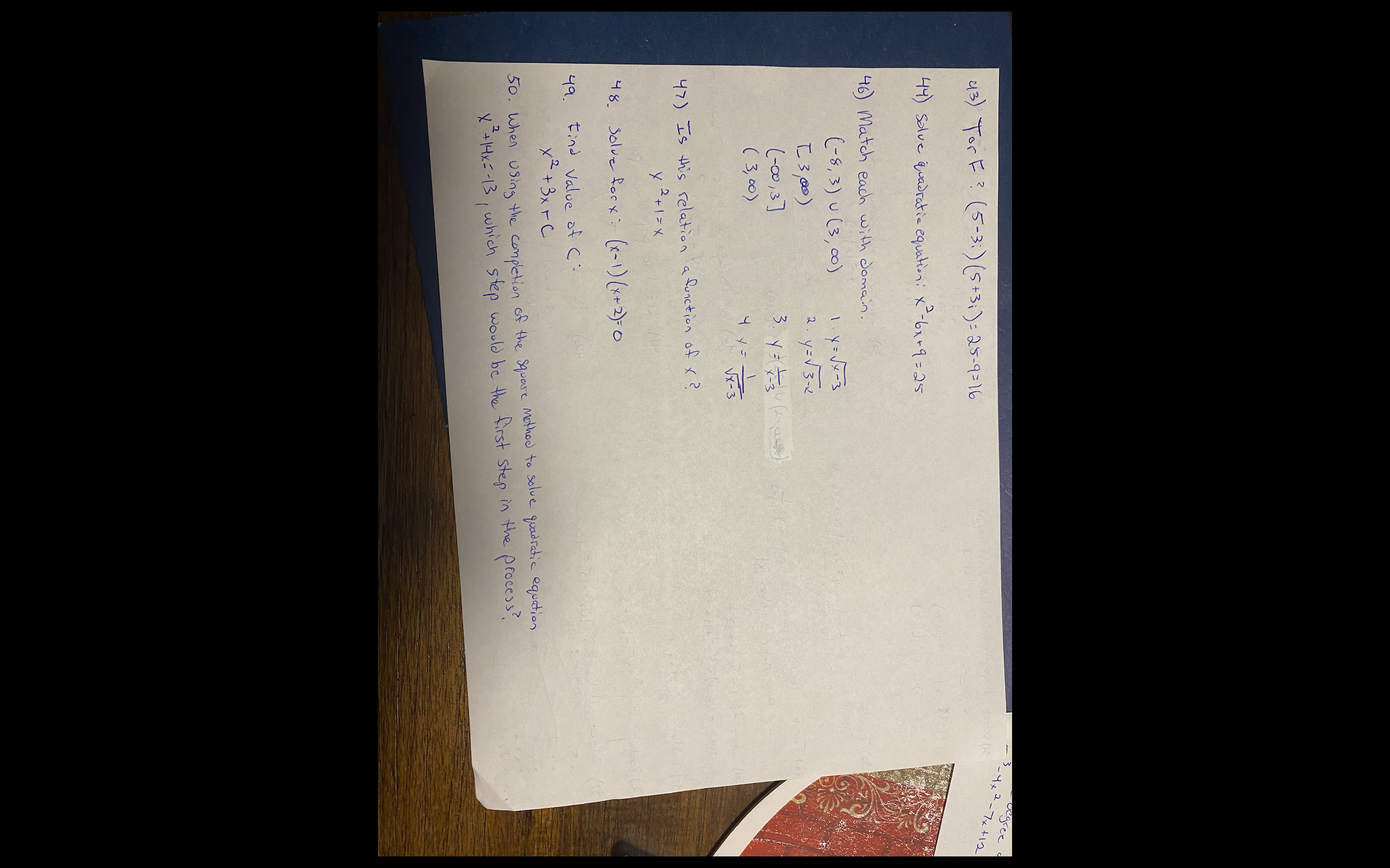 31 ) select all points the Do Not satisfy