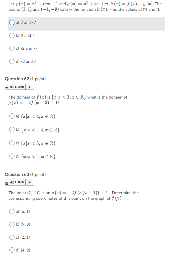 Please leave answers below with no explanation