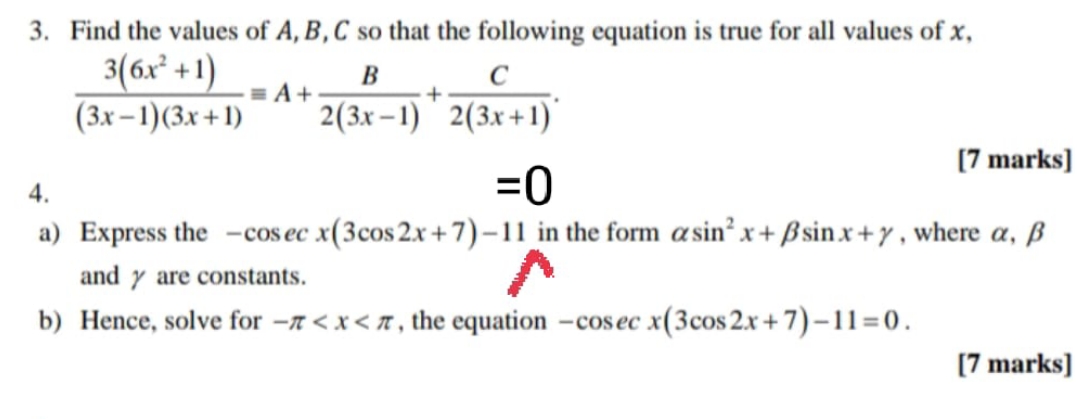 Pls help me to solve these questions TQ 3. Find