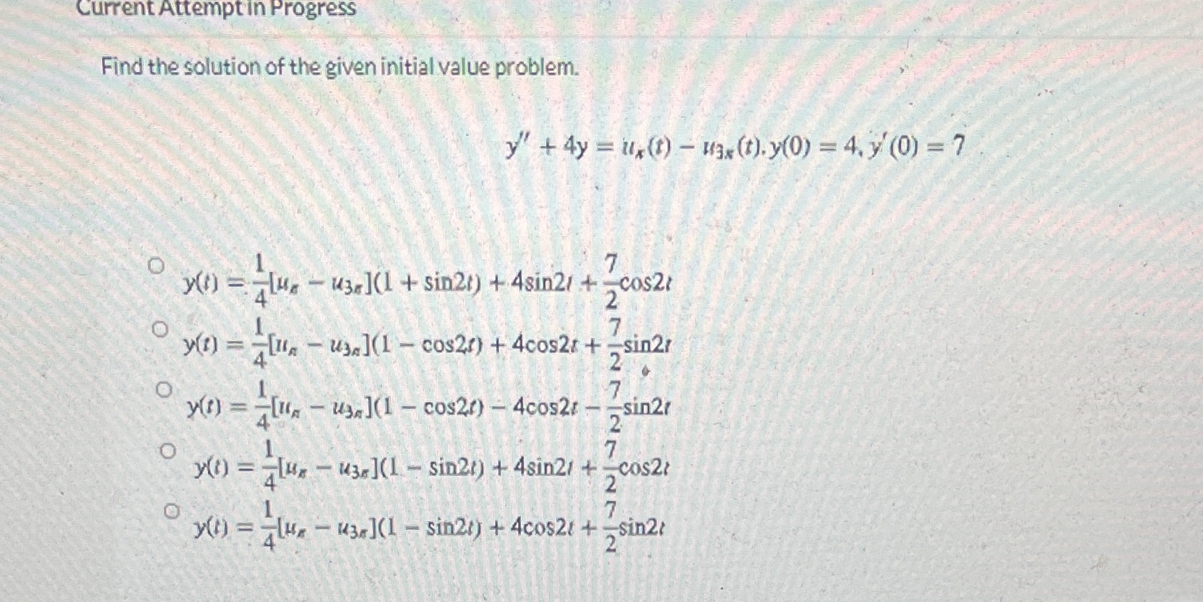 Please be clear Current Attempt in Progress Find