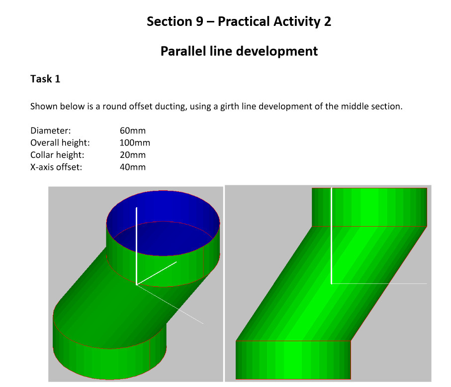 Section 9 Practical Activity 2 Parallel line