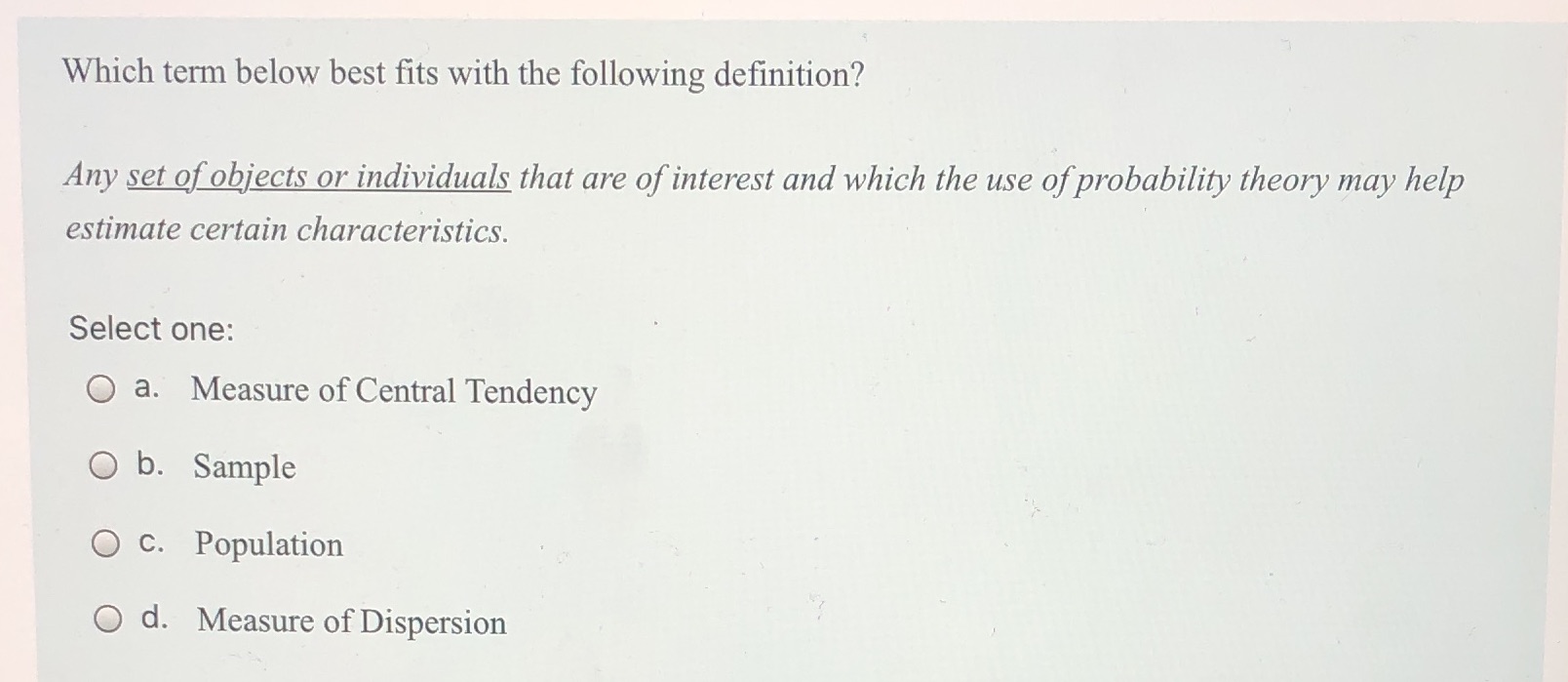 I need help with this question Which term below