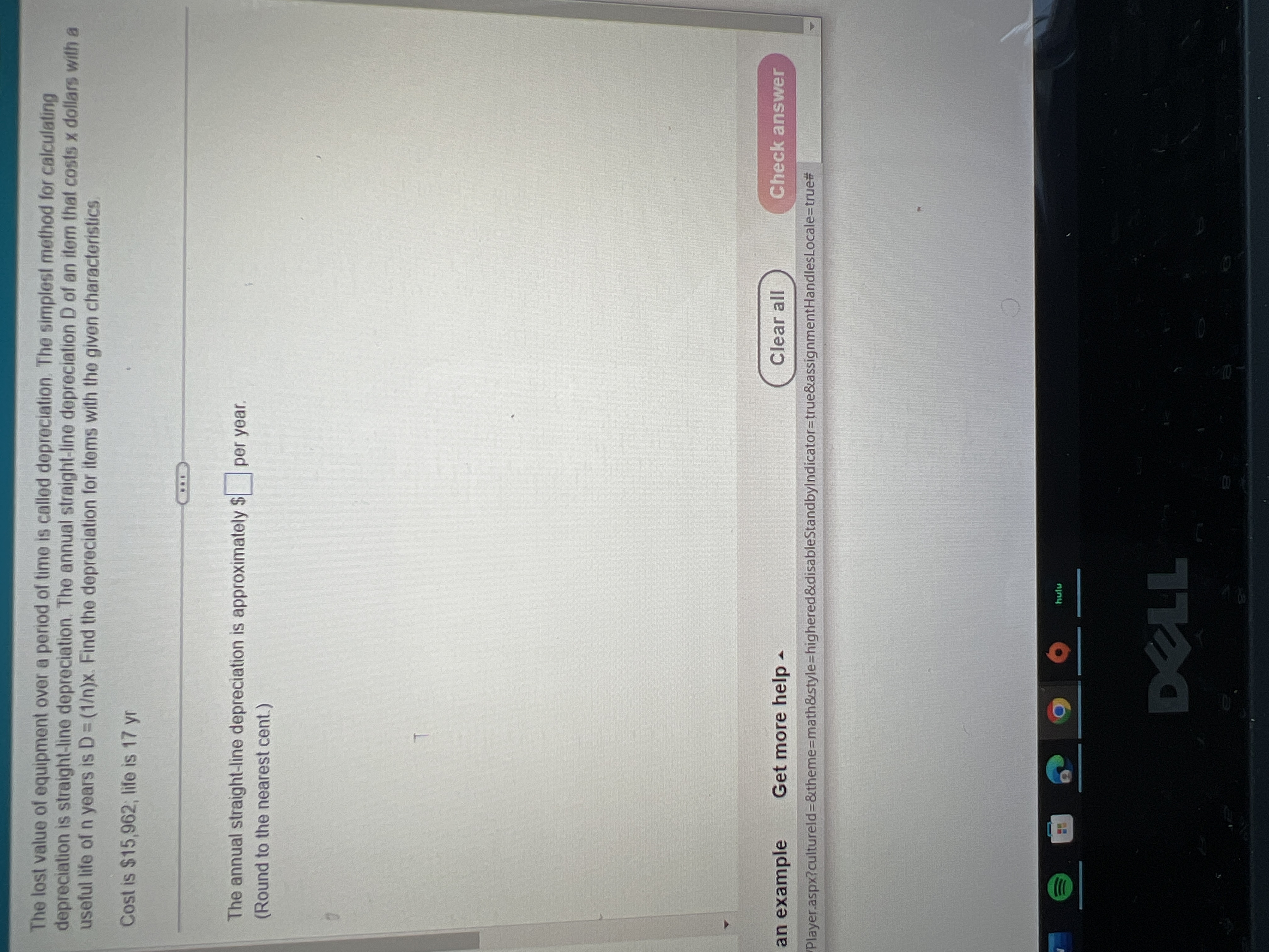 The lost value of equipment over a period of time