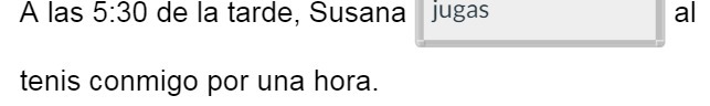 A las 5:30 de la tarde, Susana Jugas al tenis