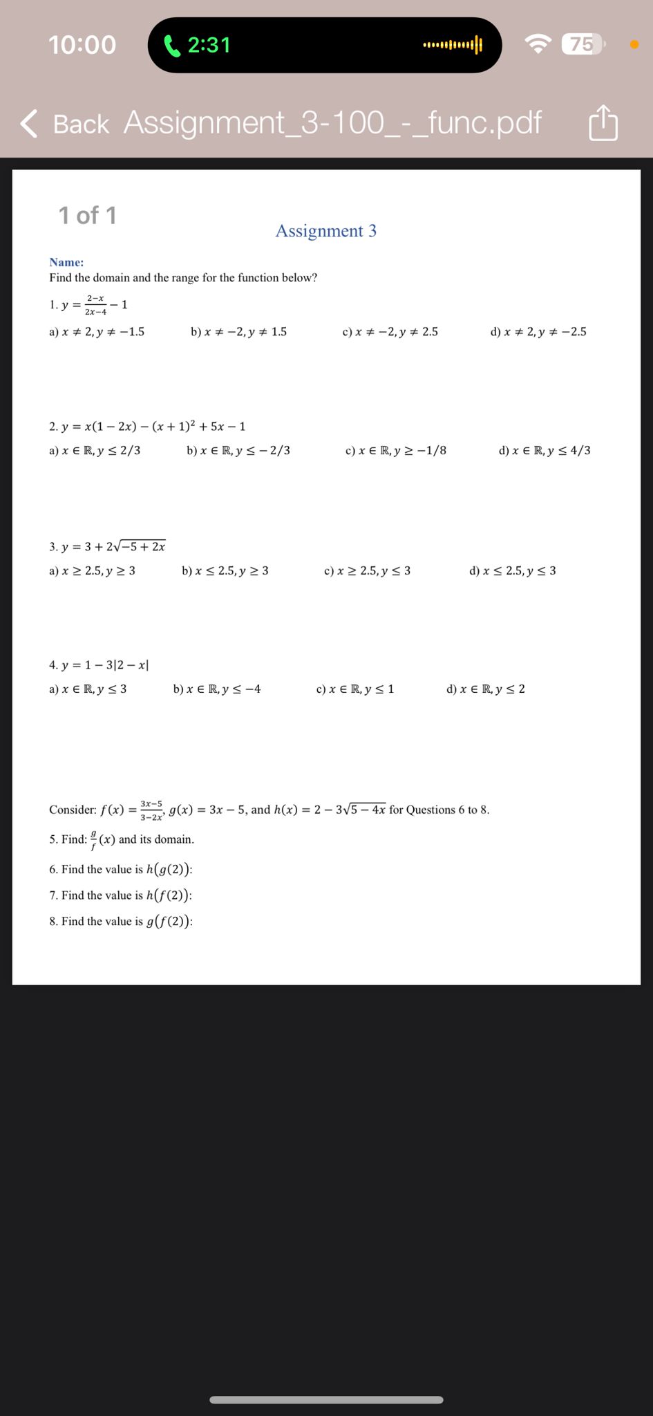 10:00 ( 2:31 75 < Back