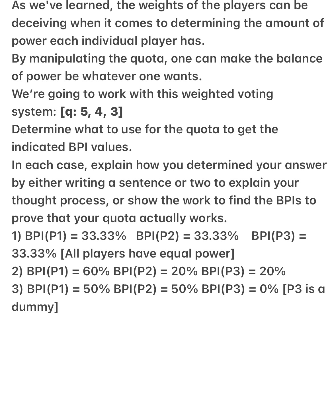 As we've learned, the weights of the players