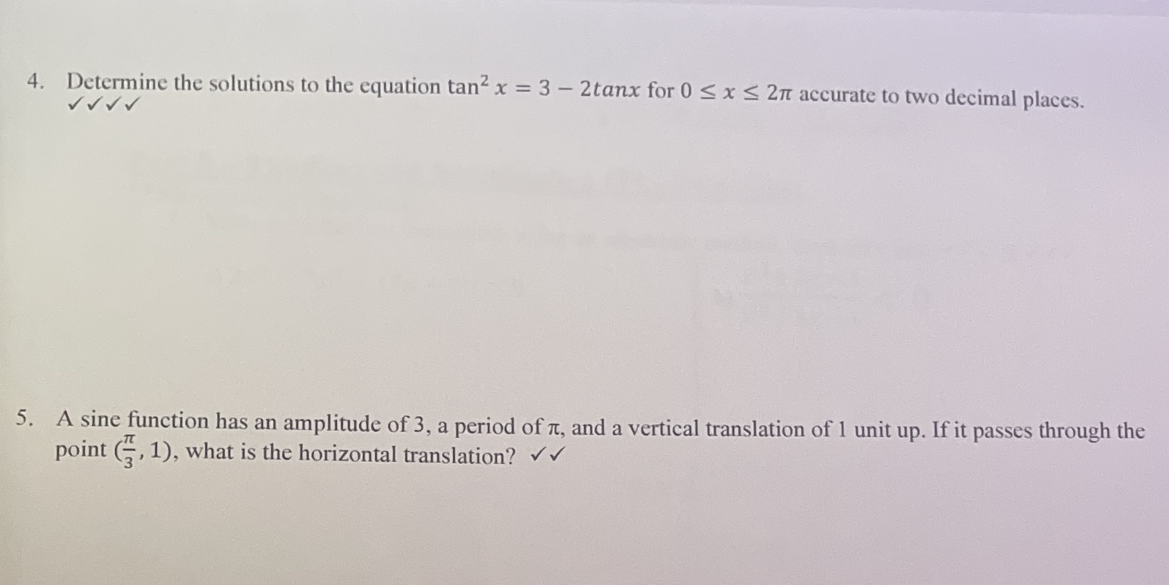 Advanced functions- thank you in advance 4.