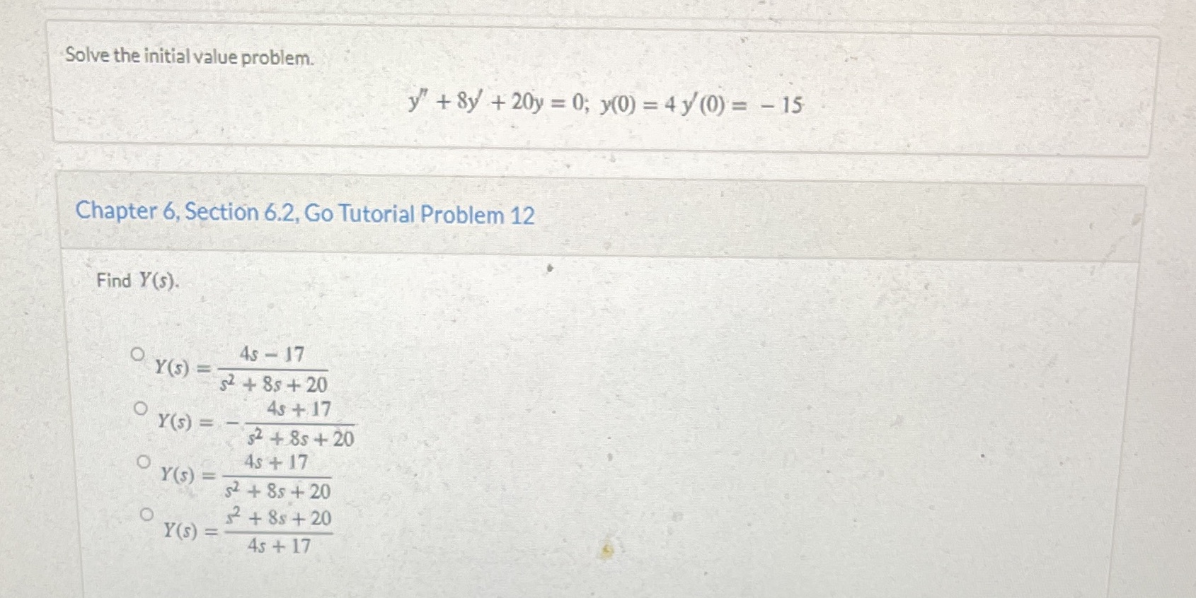 Please be clear Solve the initial value problem.
