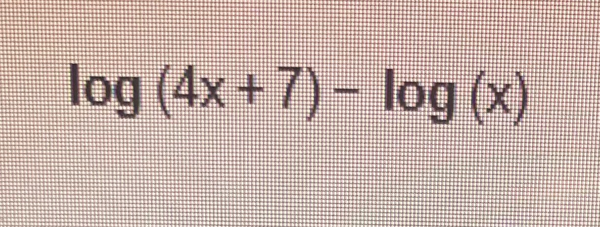 Use properties of logarithms to condense the