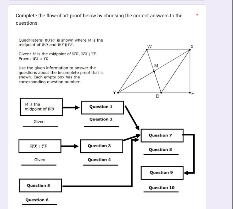 help Complete the owaohert proof below by