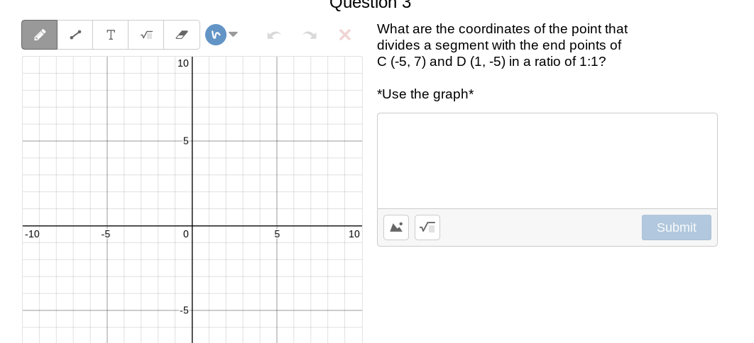 Calculate the distance between the points: (8,5)