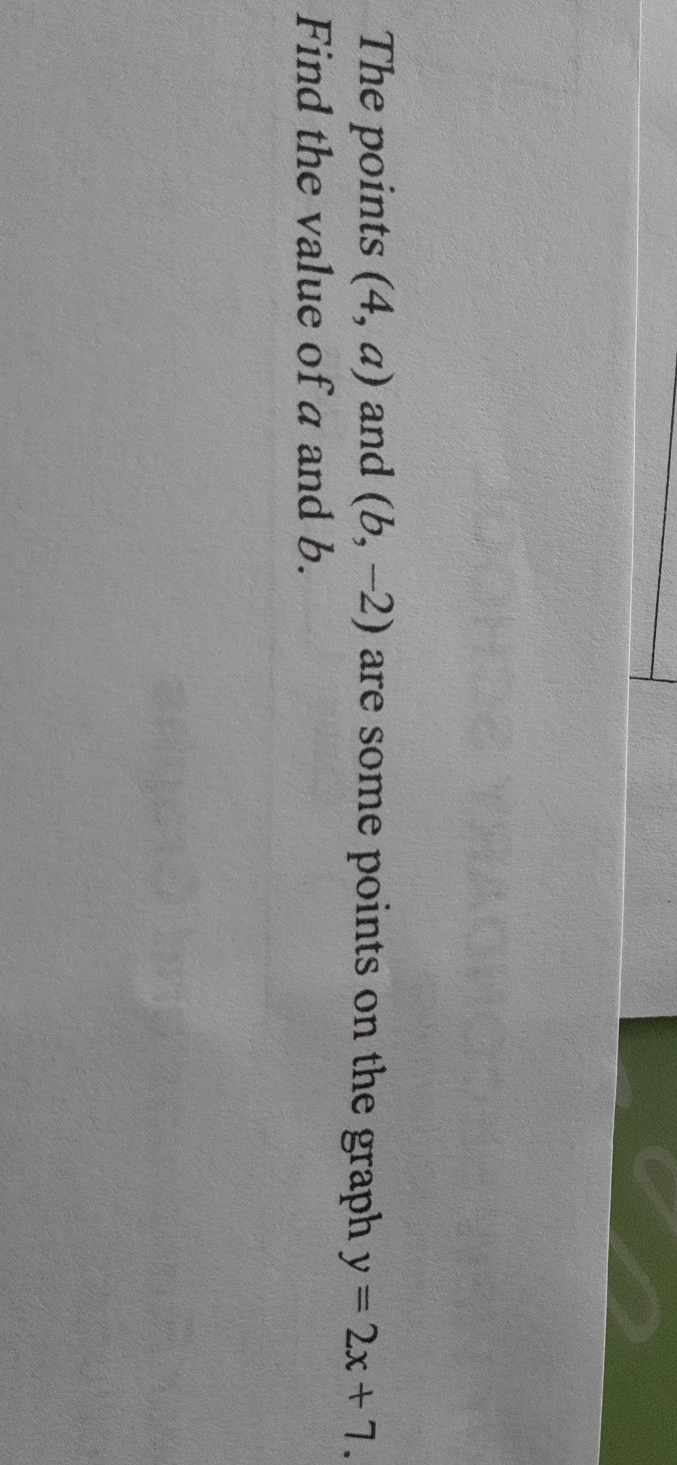 pls help me solve this thank you The points (4,