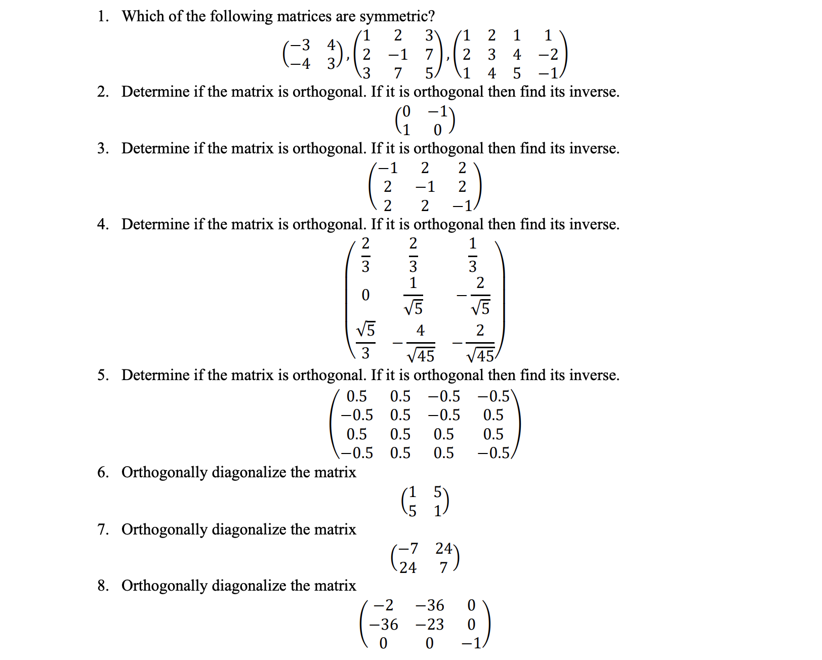Need help with these question 1. Which of the