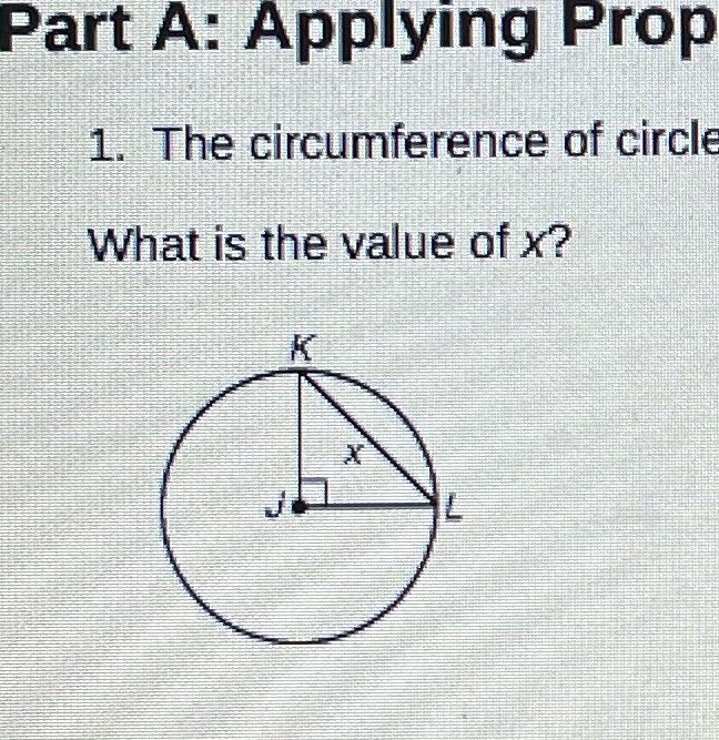 Part A: Applying Prop 1. The circumference of