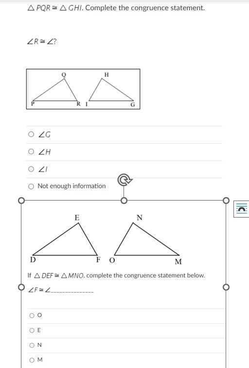 #1 B Y C Z X If A ABC = A XYZ, find the measures