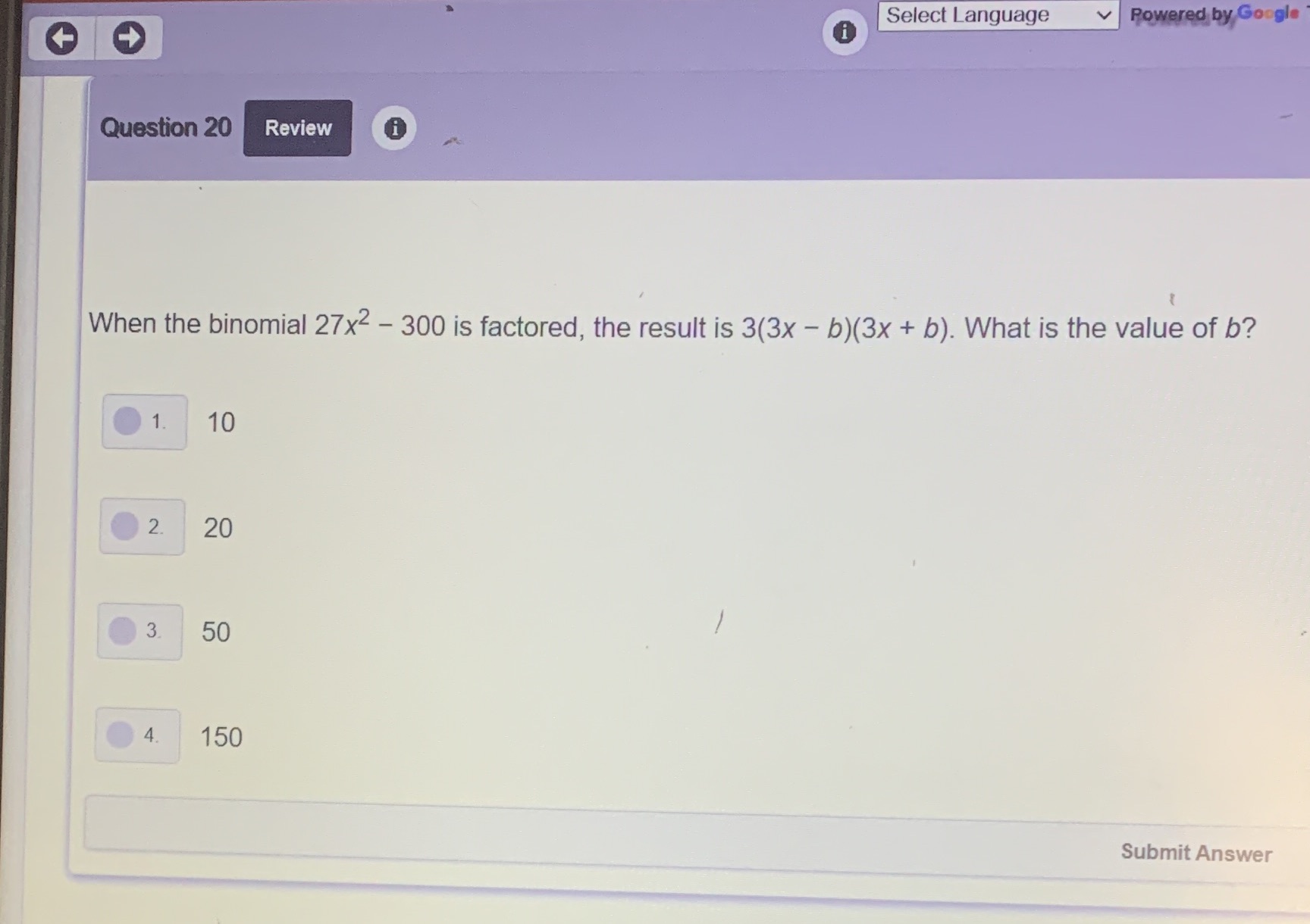 Help pleaseee nowww:((( Select Language v Powered