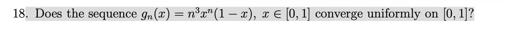 Need help..... 18. Does the sequence In(x) =