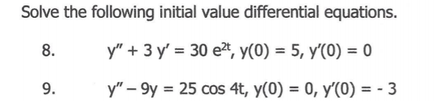 help pleaseeee Solve the following initial value