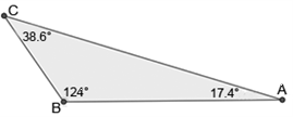 List the sides of the triangle in order from