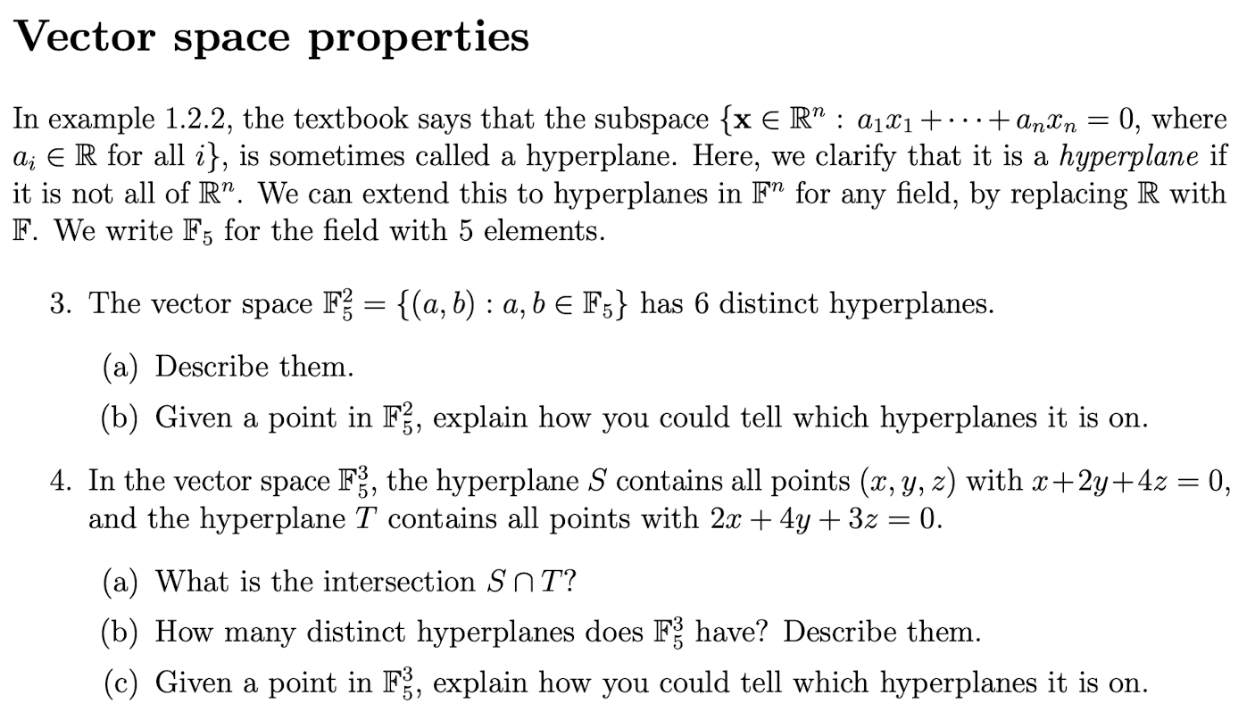 Vector space properties In example 1.2.2, the