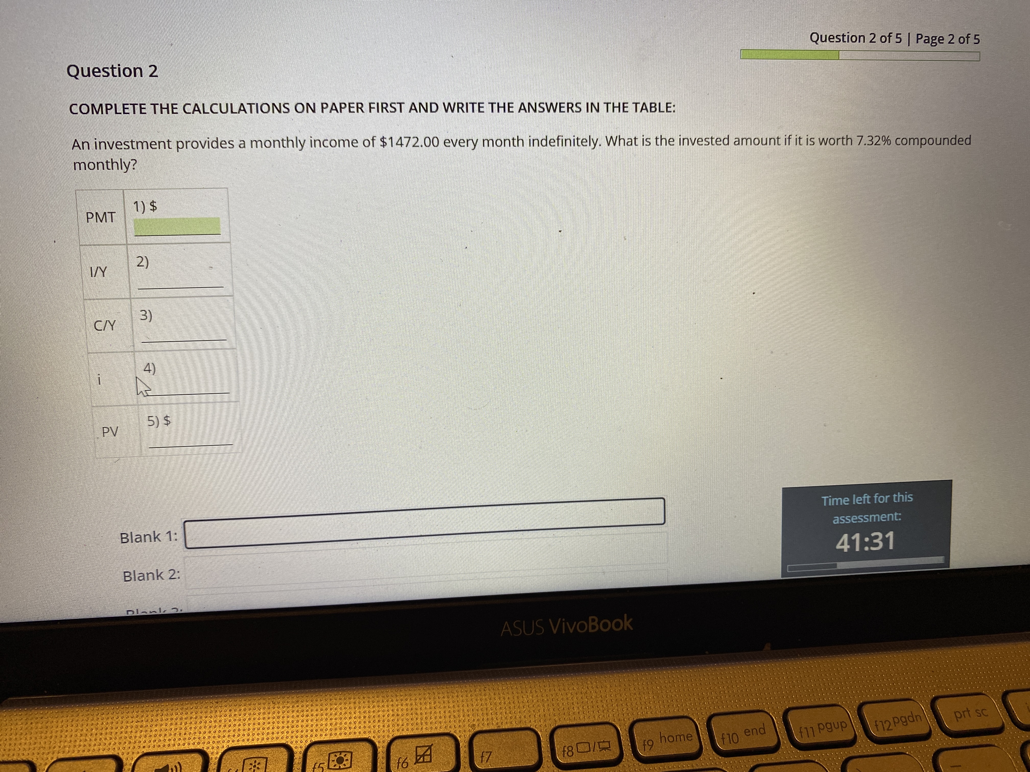 Question 2 Question 2 of 5 | Page 2 of 5 COMPLETE