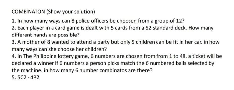 Question 1 Subject: Mathematics What is the