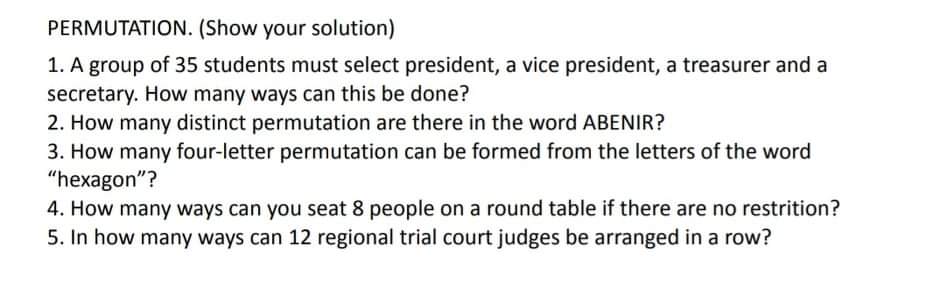 Question 1 Subject: Mathematics What is the