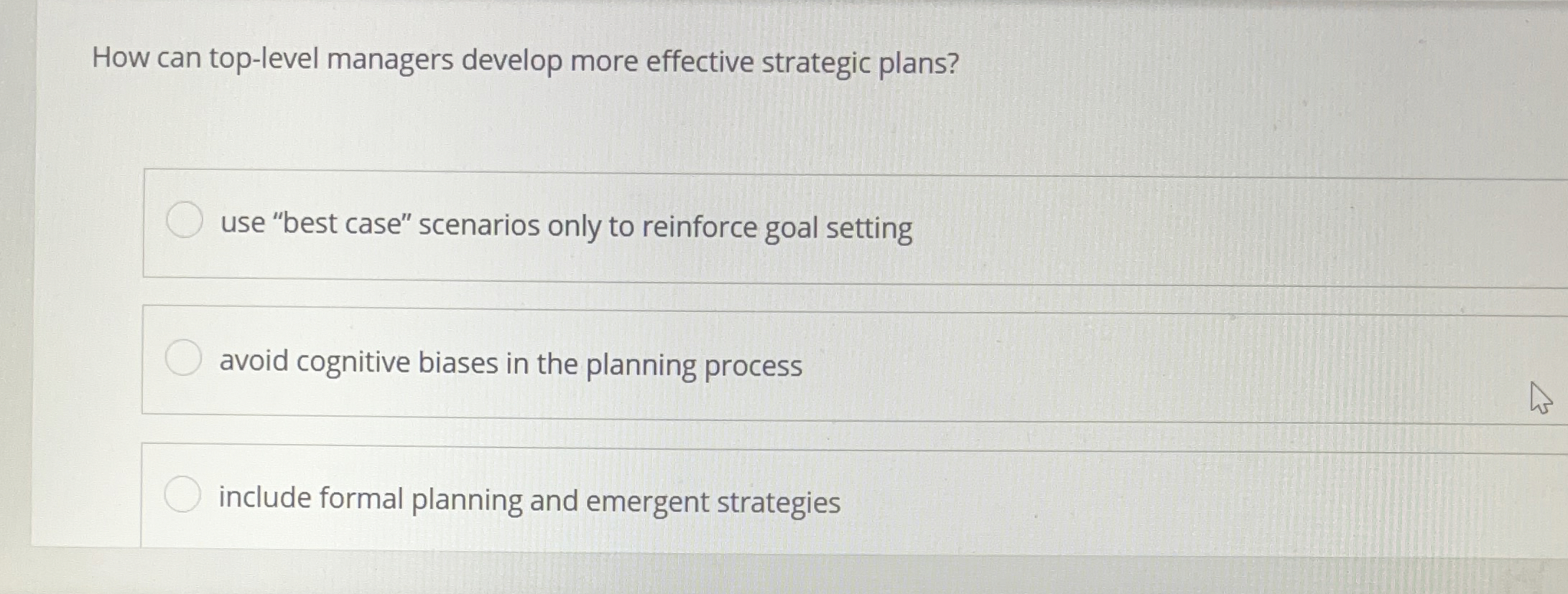 How can top - level managers develop more