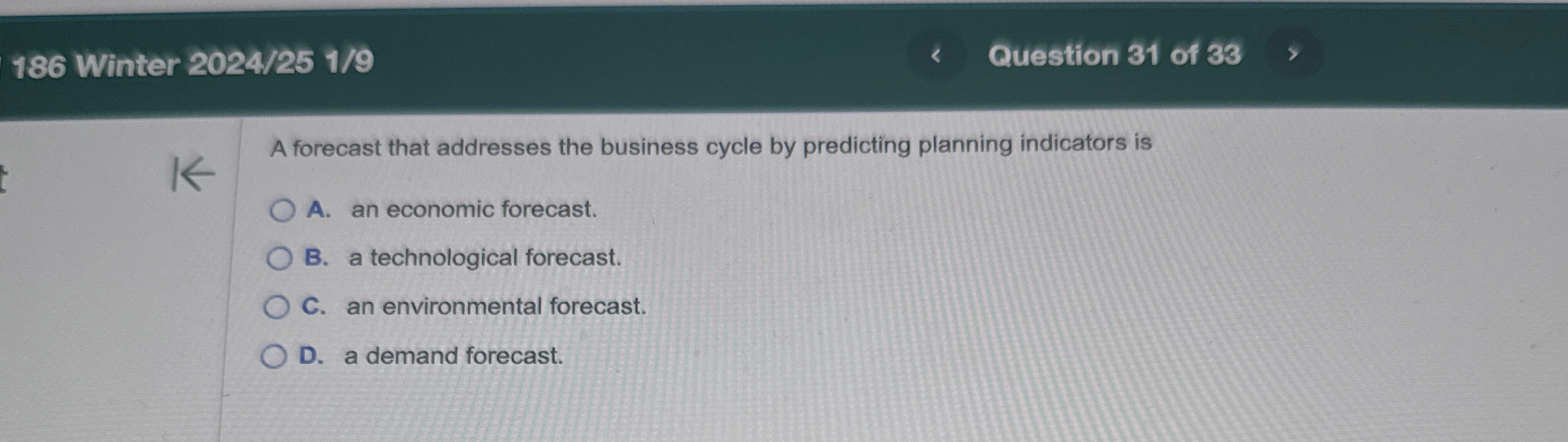 1 8 6 Winter 2 0 2 4 / 2 5 1 / 9 Question 3 1 of