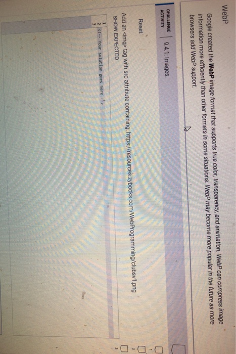  WebP Google created the WebP image format that supports true color,