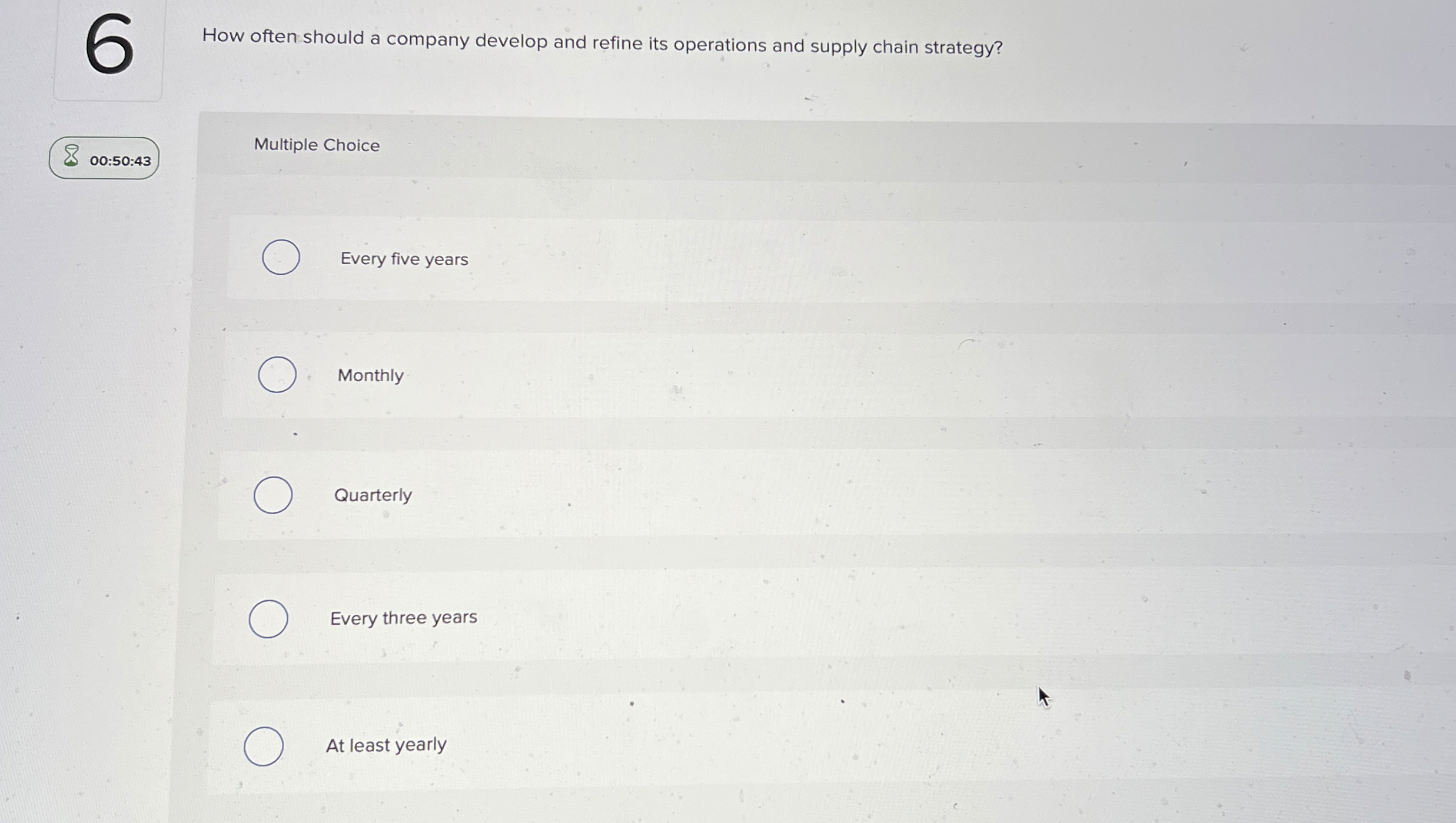 How often should a company develop and refine its
