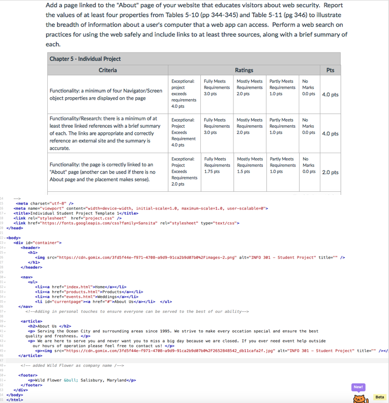 Okay, I have attached the question and my script,