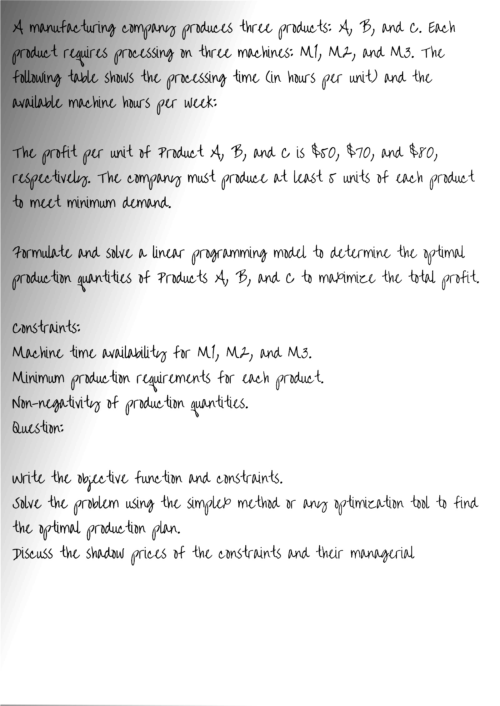 OPERATIONS MANAGEMENT 4 Dear expert i posted this