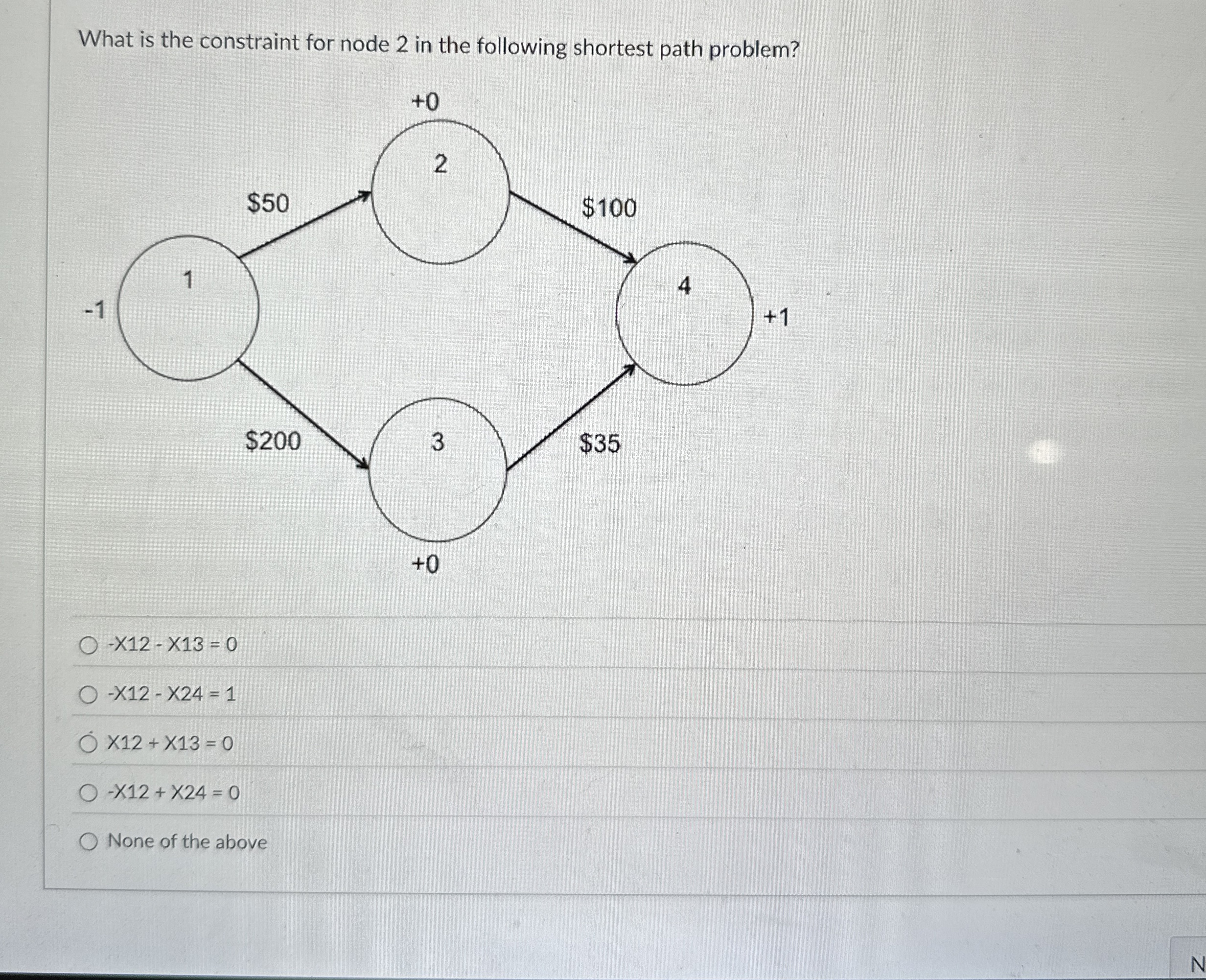 What is the constraint for node 2 in the